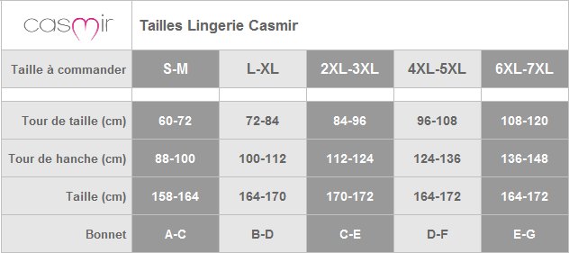 Casmir guide taille
